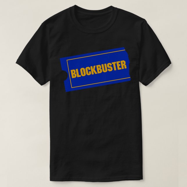 Camiseta Viñeta de vídeo de Blockbuster (Diseño del anverso)