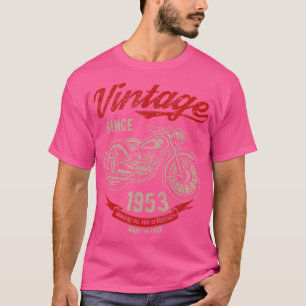 Camiseta Viñeta desde 1953 Regalo de cumpleaños Motocicleta