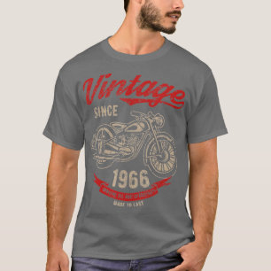 Camiseta Viñeta desde 1966 Regalo de cumpleaños Motocicleta
