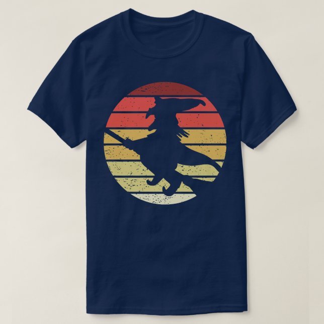 Camiseta Viñeta estilo retro de bruja 651  (Diseño del anverso)
