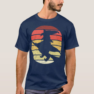 Camiseta Viñeta estilo retro de bruja 651 