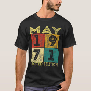 Camiseta Viñeta Mayo 1971 Retro 50º Cumpleaños 50 Años
