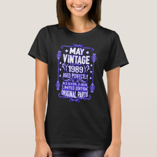 Camiseta Viñeta Mayo 1989 33er cumpleaños Taurus Gemini