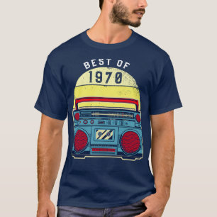 Camiseta Viñeta Mejor De 1970 Cinta De Cassette De 50 Años