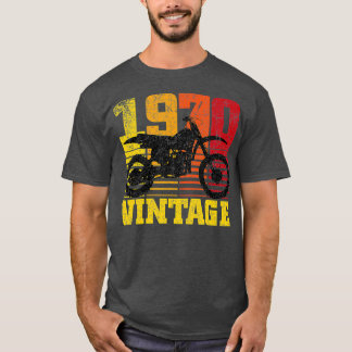 Camiseta Viñeta Motocross Dirt Bike 1970 50 cumpleaños