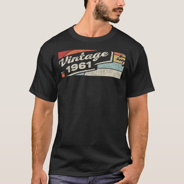 Camiseta Viñeta Nacida En 1961 61º Cumpleaños 61 Años 2 (Anverso)