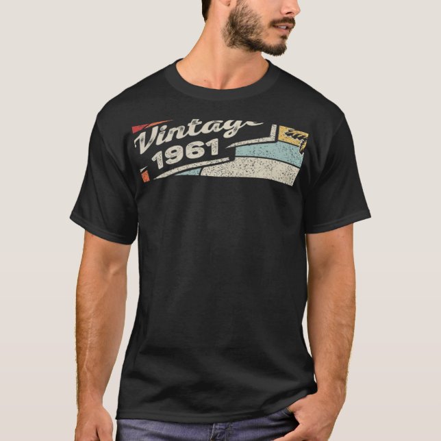 Camiseta Viñeta Nacida En 1961 61º Cumpleaños 61 Años 2 (Anverso)