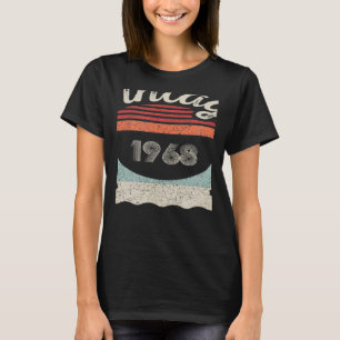 Camiseta Viñeta Nacida En 1968 54º Cumpleaños 54 Años 1