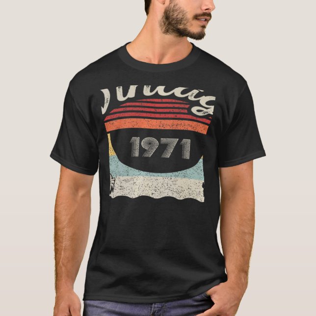 Camiseta Viñeta Nacida En 1971 51º Cumpleaños 51 Años 1 (Anverso)
