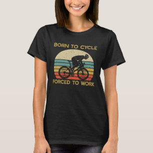 Camiseta Viñeta Nacida En Bicicleta Ciclista