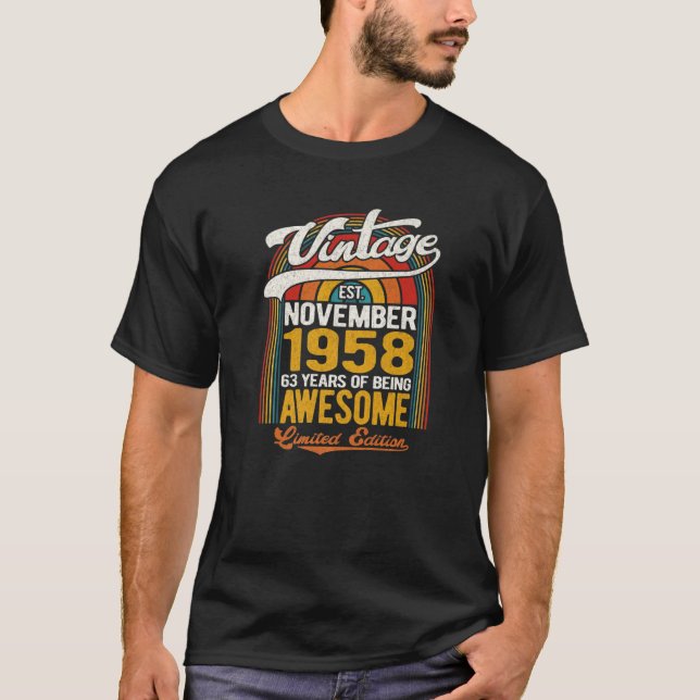 Camiseta Viñeta Noviembre 1958 Edición Limitada - Retro 63d (Anverso)