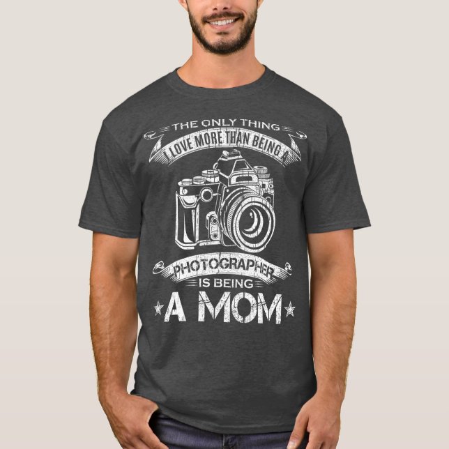Camiseta Viñeta Que Amo Más Que Ser Fotógrafo (Anverso)