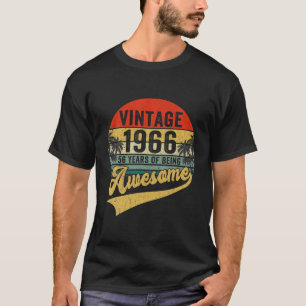 Camiseta Viñeta Retro 1966 56º Regalos De Cumpleaños 56