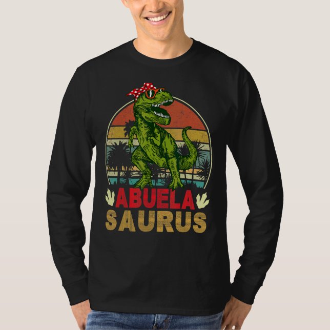 Camiseta Viñeta Retro Abuelasaurus Dinosaur Trex (Anverso)