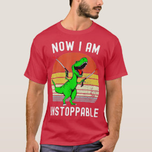Camiseta Viñeta Retro Ahora Soy Imparable Trex Funny TRex