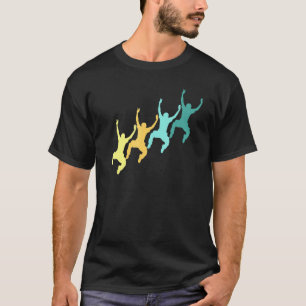 Camiseta Viñeta Retro de los años 1970 Parkour Free Runni