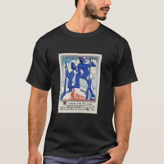 Camiseta Viñeta Retro Del Noroeste Del Pacífico Lewis Y Cla