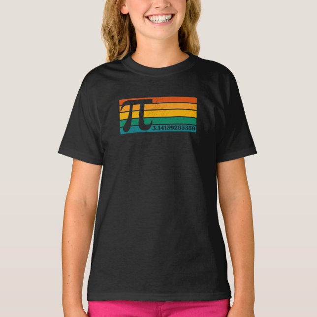 Camiseta Viñeta Retro Pi T-Shirt (Anverso)
