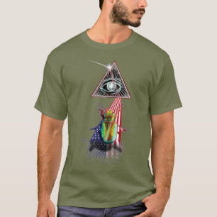 Camiseta Viñeta Retro Prisma US Bandera escarabajo