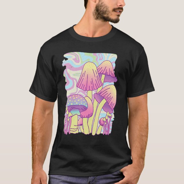 Camiseta Viñeta retro psicodélica trippy hippie (Anverso)
