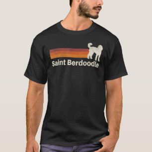 Camiseta Viñeta Saint Berdoodle Retro Mamá Papá Perro