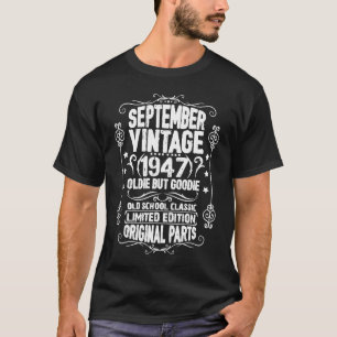 Camiseta Viñeta Septiembre 1947 76º cumpleaños Libra Chica
