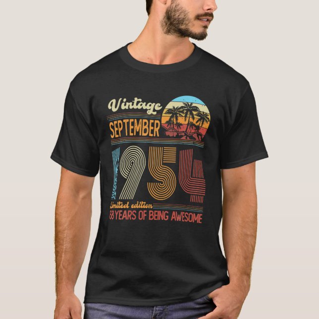 Camiseta Viñeta Septiembre De 1954 68 Años De Edad 68º Cump (Anverso)