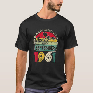 Camiseta Viñeta Septiembre De 1961 60º Cumpleaños Retro 60 