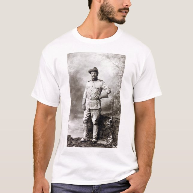 Camiseta Viñeta Theodore Roosevelt Rough Riders (Anverso)