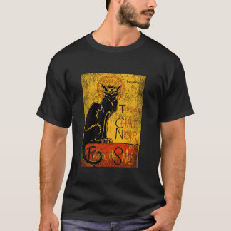 Camiseta Viñeta Tour du Chat Noir Gato Negro Para Halloween