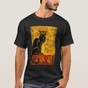 Camiseta Viñeta Tour Du Chat Noir Regalo De Gato Negro Para