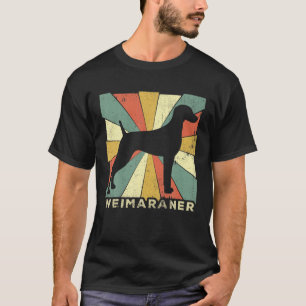 Camiseta Viñeta Weimaraner Dog Retro 70