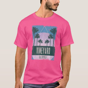 Camiseta Vineyard California CA Vintage Vaporwave Retro 80