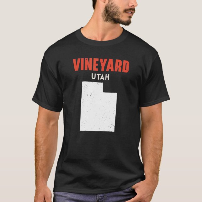Camiseta Vineyard Utah USA State America Travel Utahan (Anverso)