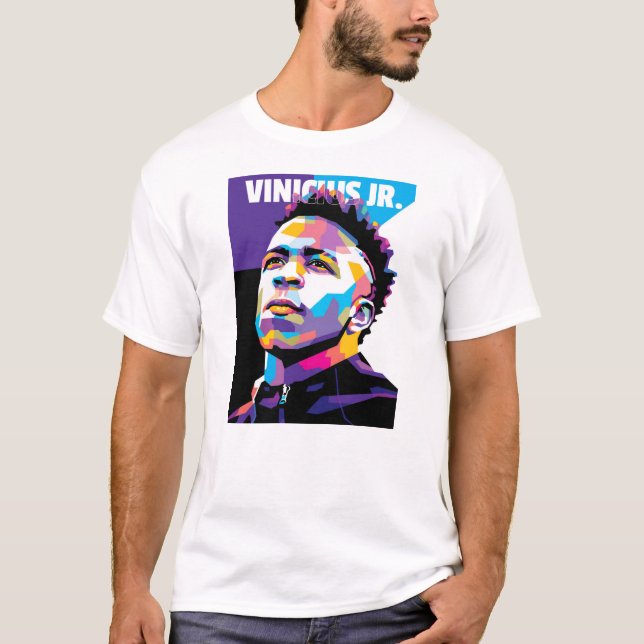Camiseta Vinicius Jr. en WPAP Style (Anverso)