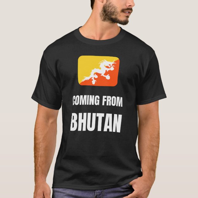 Camiseta Viniendo de Bután (Anverso)