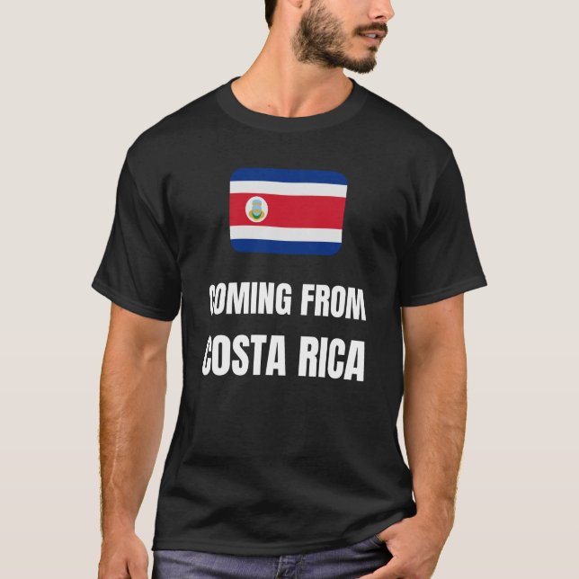 Camiseta Viniendo de Costa Rica (Anverso)
