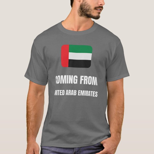 Camiseta Viniendo de los Emiratos Árabes Unidos (Anverso)