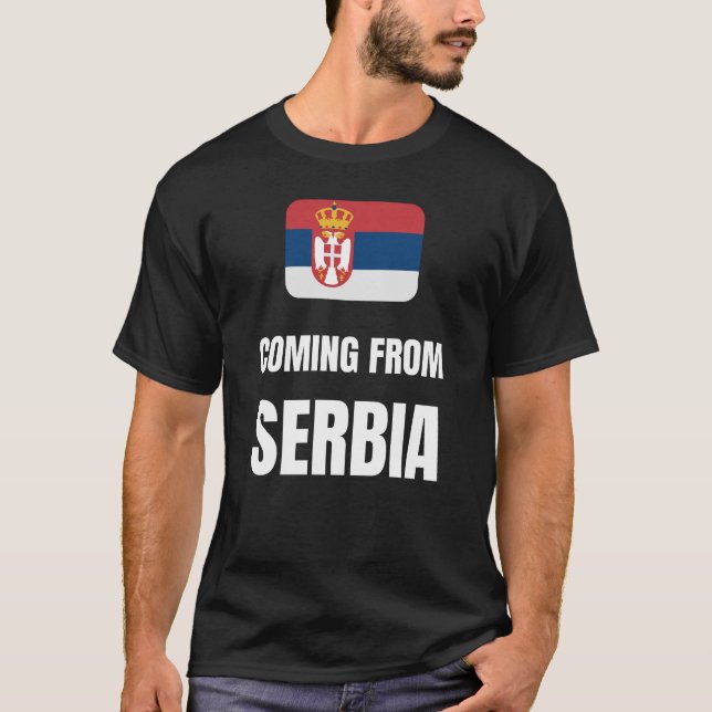 Camiseta Viniendo de Serbia (Anverso)