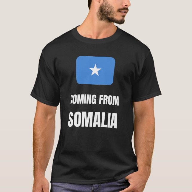 Camiseta Viniendo de Somalia (Anverso)