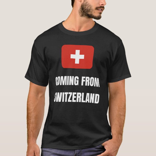 Camiseta Viniendo de Suiza (Anverso)