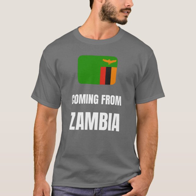 Camiseta Viniendo de Zambia (Anverso)