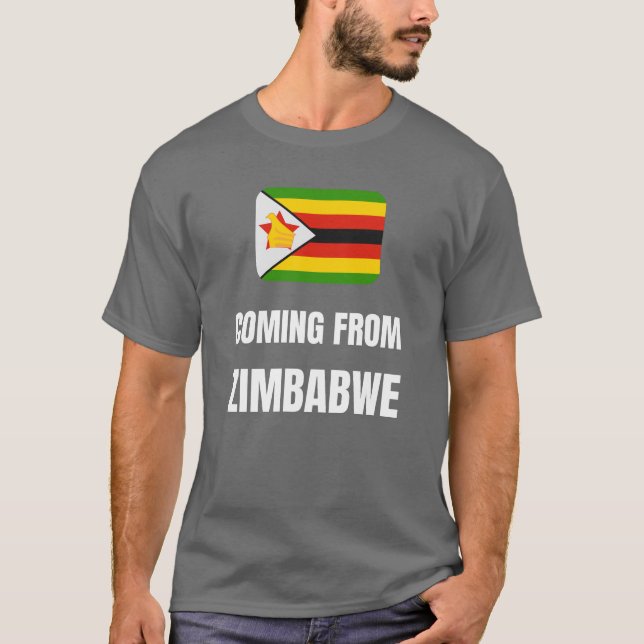 Camiseta Viniendo de zimbabwe (Anverso)