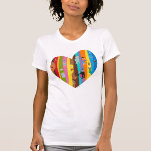 Camiseta Viniendo Juntos Corazón