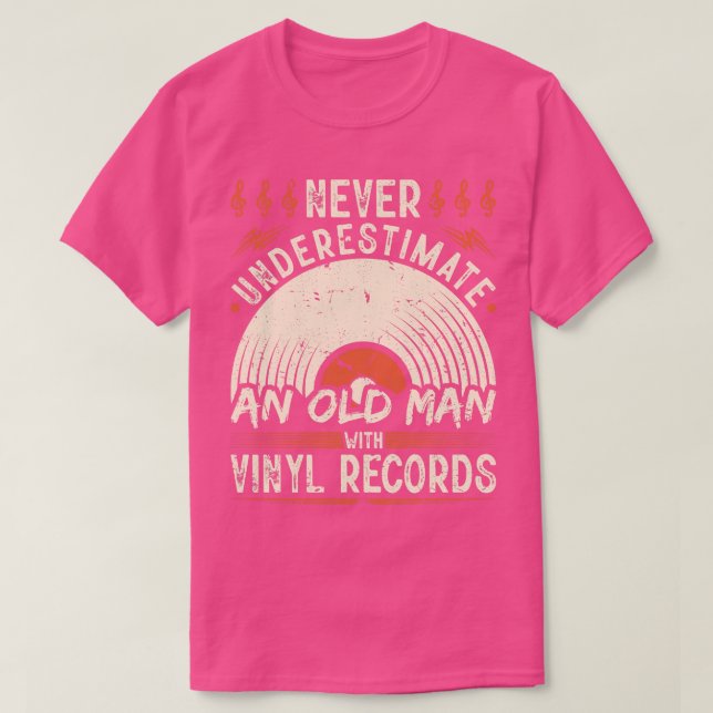 Camiseta Vinil Record Hombres Vinyl (Diseño del anverso)