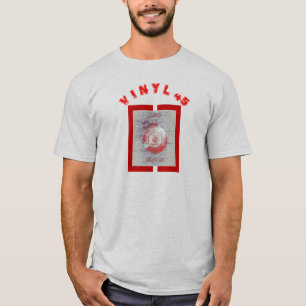 Camiseta Vinilo 45 Rojo