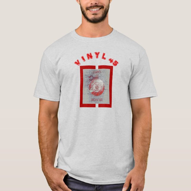 Camiseta Vinilo 45 Rojo (Anverso)