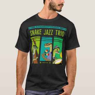 Camiseta vinilo de jazz de serpientes