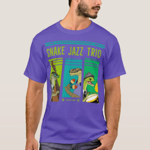 Camiseta vinilo de jazz de serpientes