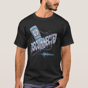 Camiseta Vinilo de melancolía por ruptura con teléfono flip